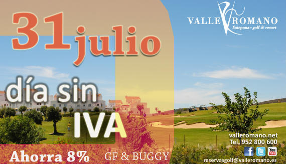 Imagen del artículo Valle Romano Golf se despide de julio con un día sin IVA